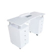 Table Manucure DISTAL 2 caissons Bois Blanc
